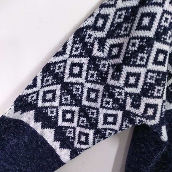 Brandini Blue & White Argyle Pullover Sweater Mens - Picture 3 of 11
